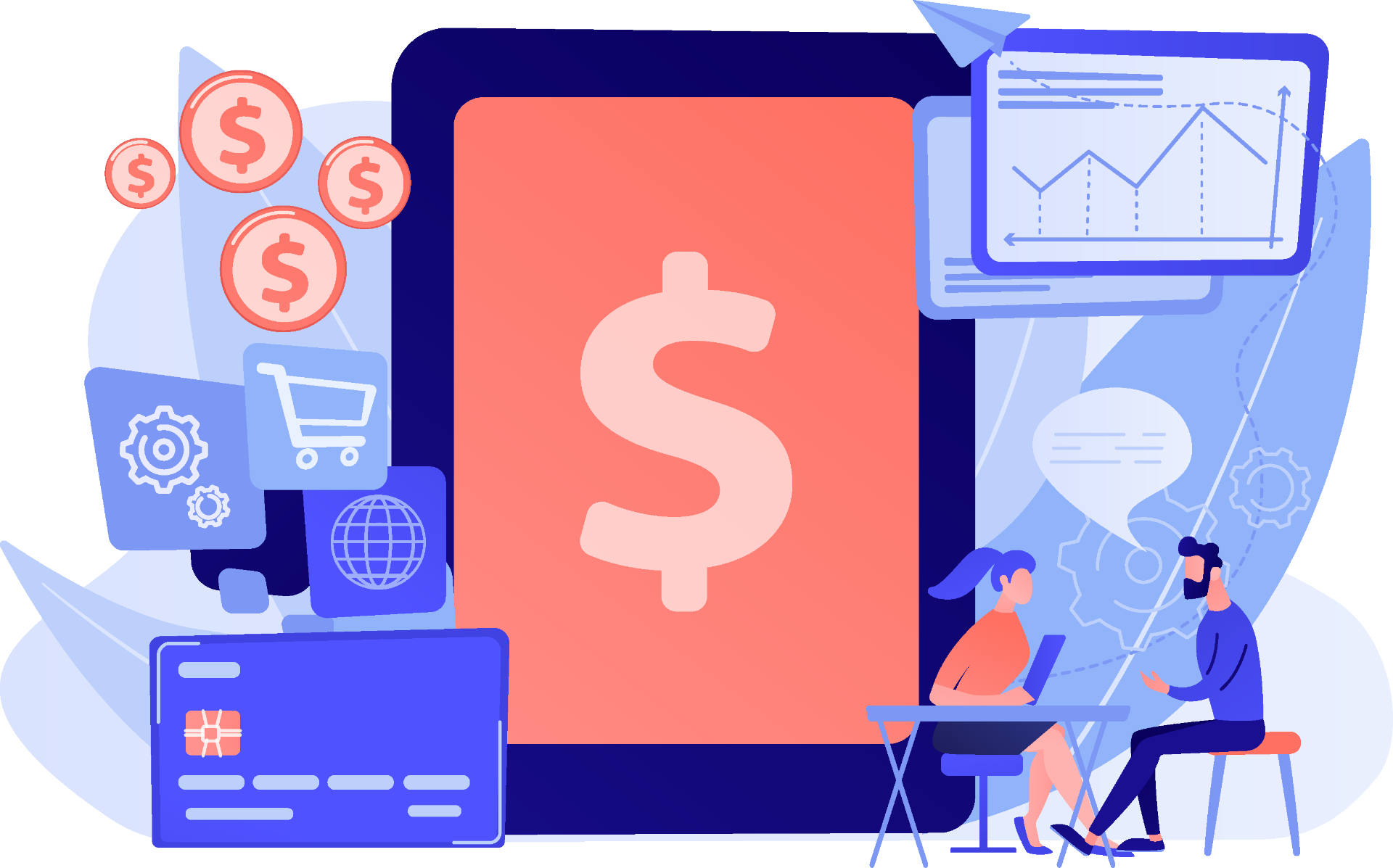 Profissionais do mercado digital colaborando